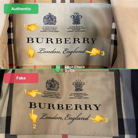 therealreal fake burberry|genuine Burberry label.